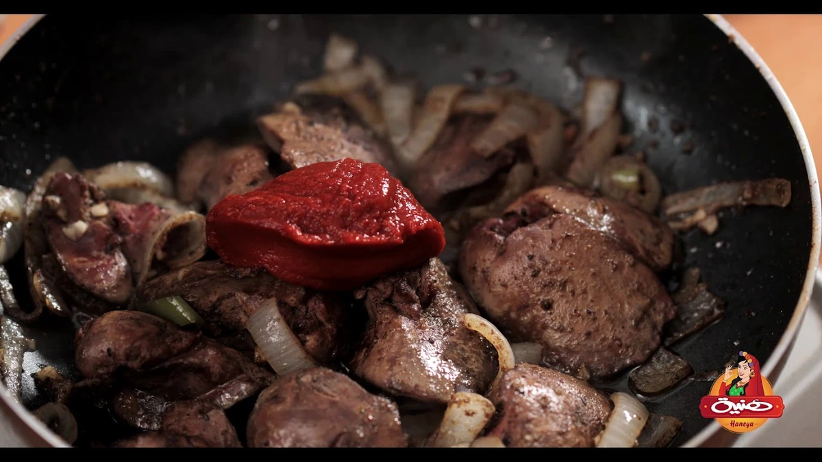 Still from Haneya Pasta — Chicken Liver Pasta Recipe, recipe film series for Haneya - Food Recipes by BRANDIZER