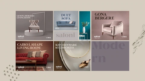 Saloni — Furniture campaign by BRANDIZER