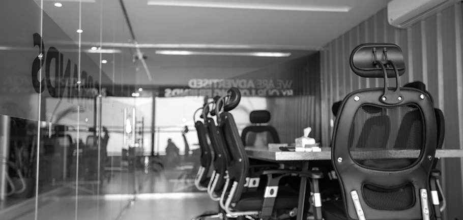 Meeting room inside BRANDIZER’s Maadi office