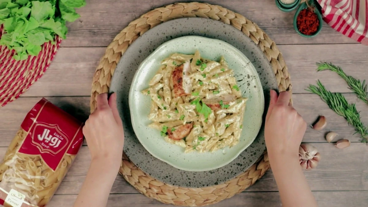 Still from Royal Pasta — Creamy Ranch Chicken Pasta Recipe, recipe film series for Royal Pasta - Food Recipes by BRANDIZER
